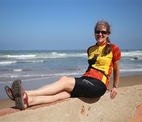 Sarah  on Legzira Beach