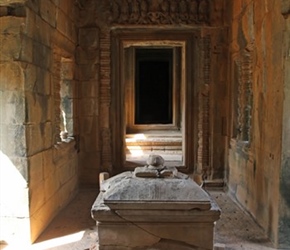 Banteay Samre, you were placed in dead, squashed, juices ran out then cremated!!