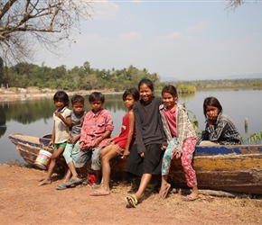 Children at reservoir
