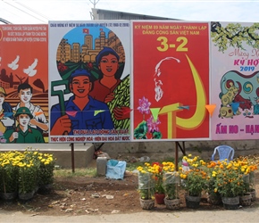 Vietnamese political billboard 