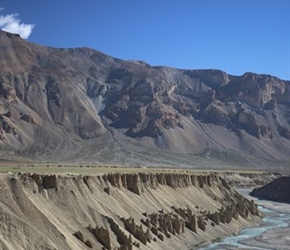 River erosion near Sachu