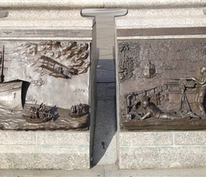 Naval memorial. A lovely 3D relief sculpture