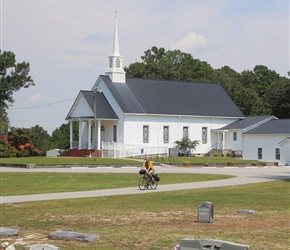 Neil passes Baptist Church