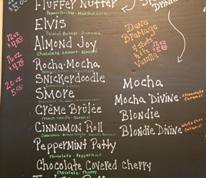 Types of coffee available at breakfast