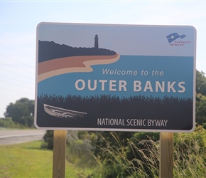 and so to the Outer Banks. A 100-mile stretch of barrier islands dotted with pristine beaches, quaint towns and historic sites. 