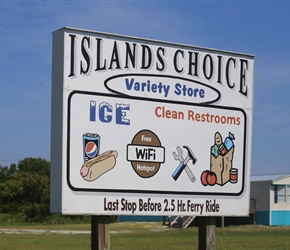 Island Choice on Cedar Island. Cedar Island is about four miles long, and is technically separated from the rest of the mainland by the West Thorofare Bay and Thorofare Creek.