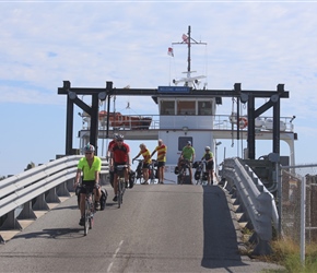 Phil and Ken leave the Ocracoke Ferry