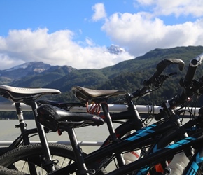 Cyles and mountains at Puerto Frias