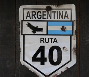 Ruta 40 Sign, we're on this