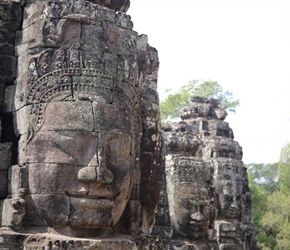 Buddha faces in Bayon Temple