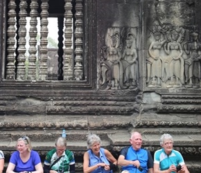 Resting in Angkor Wat
