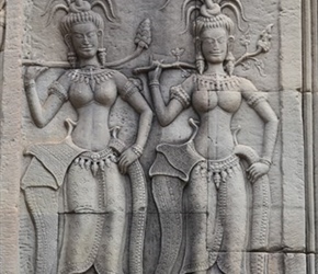 Wall carvings at Angkor Wat