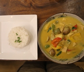 Evening soup at dinner in Phnom Penh