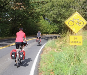 Bike Sign, the same design all over the USA