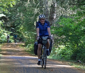 Ken Tudor on the Vernonia Cycleway