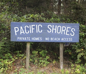 Private everything. You get this a lot on the coast and thank goodness for numerous State parks