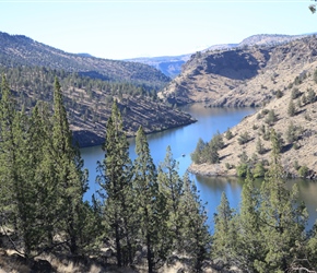 Lake Simtustus is a reservoir located below Lake Billy Chinook and ultimately fed from the waters of the Deschutes River
