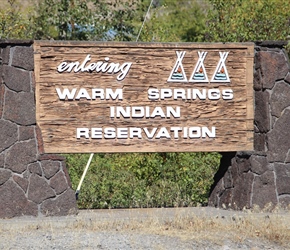 Warm Springs Reservation, home to Wasco and Paiute Native American Tribes, stretching from the snowcapped summit of the Cascade Mountains to the palisaded cliffs of the Deschutes River in Central Oregon.