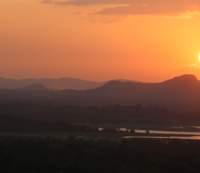 Sunset from Dambulla Cave Temple