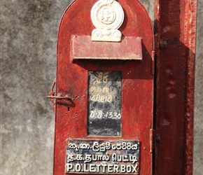 Postbox with an English influence
