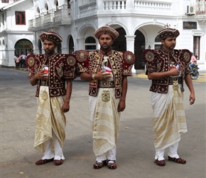 We bumped into a wedding, so here's the groom and his companions in traditional dress