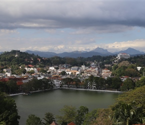 Kandy, from a viewpoint close to the hotel