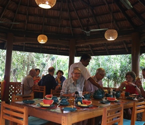 Breakfast at Palm Paradise Cabanas