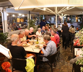 Supper at Sa Granja restaurant