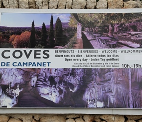 We visited Coves de Campanet