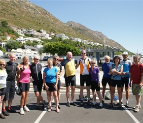 All of us at the end of the tour at Gordons Bay