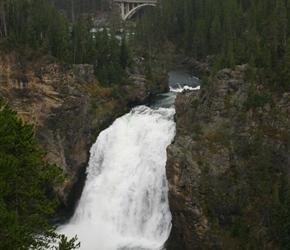 Upper Falls. I is possible to get to a viewing platform on the edge of this