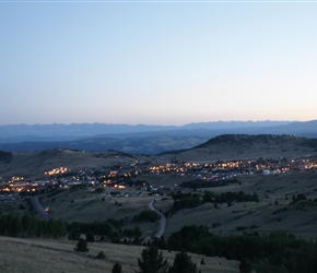 After a long day Cripple Creek comes into view