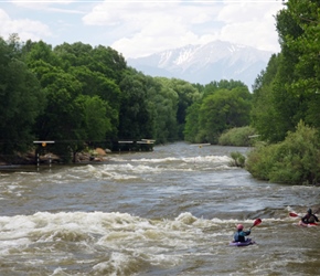 Kayaking on the Arkansa River. Salida has great whitewater