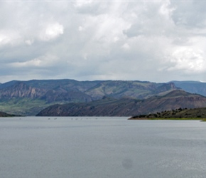 Mesa Resevoir and Sapinero from the dam