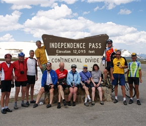 All of us the top of the Independence Pass