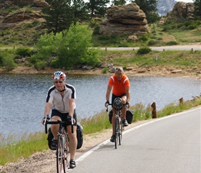Phil and Paul head out of Estes Park