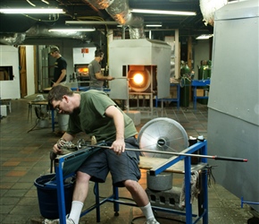 Simon Pearce glassmaking based in Quechee