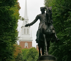 Paul Revere was a colonial Boston silversmith, industrialist, propagandist and patriot immortalized in the Henry Wadsworth Longfellow poem describing Revere's midnight ride to warn the colonists about a British attack.