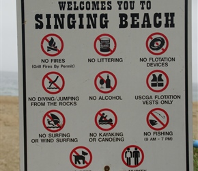 That's a lot of rules for the Singing Beach at Manchester by the sea