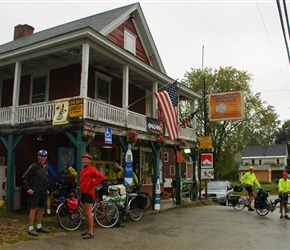 Outside the Trading Post in Barnstead. A typical, 'sell everything place' and a great place to stop at