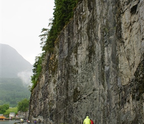 Quite amazing how these roads were built, overhanging cliffs at Eidevik