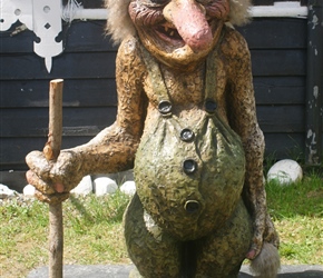 Troll at the coffee shop at Polfoss