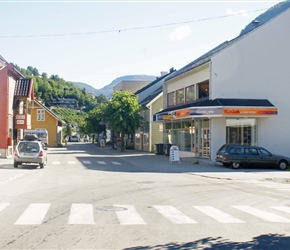 Sogndal is a town, so where are all the people? This is common in Norway
