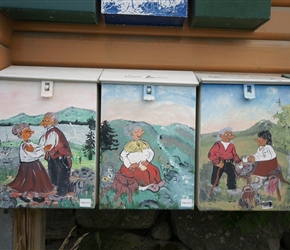 Decorated postboxes