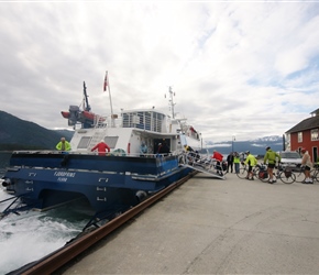 Loading the Express Ferry at Balestrand