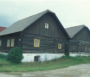 Wooden houses at Torysky