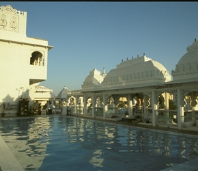 Swimming pool at Udai Kothi Hotel