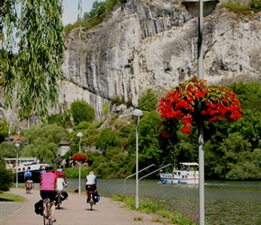 River Meuse cycleway at Profondeville