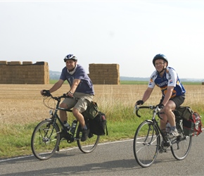 David and Nigel on the N937 near Braibant