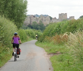 Louise heads towards Ludlow Castle